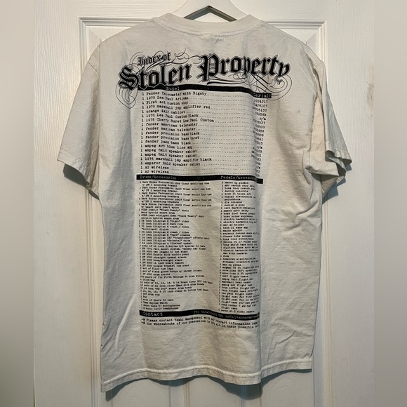 Poison The Well "Misfortune in the Motor City" white tee shirt size L - Picture 2 of 11